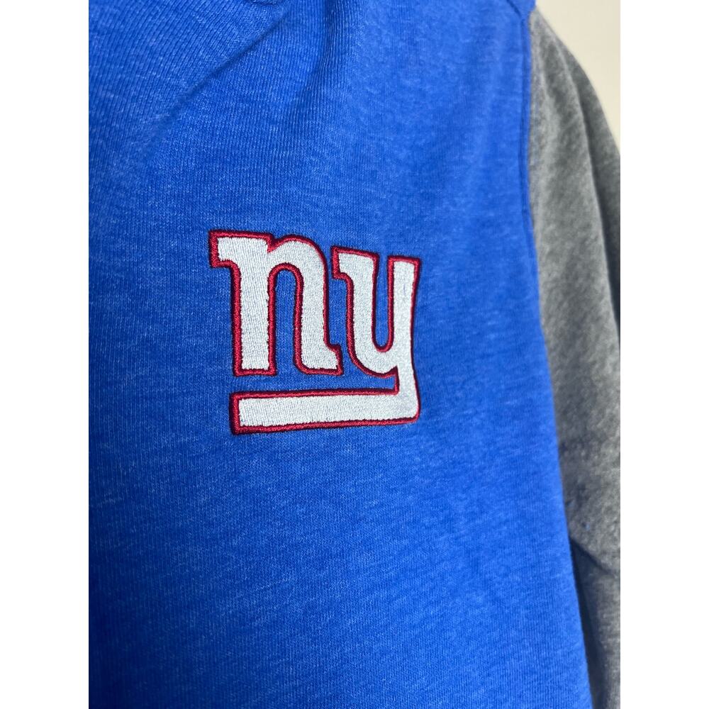 NFL New York Giants Football Sweatshirt Full Zip Hoodie Size Gray Blue Size L - Picture 4 of 10